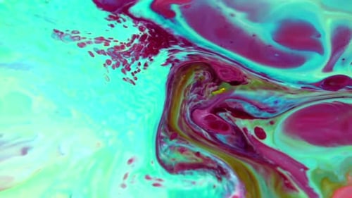 Abstract Colorful Invert Sacral Paint Exploding Texture 790
