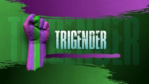 Animation d'arrière-plan du signe de genre Trigender 4k