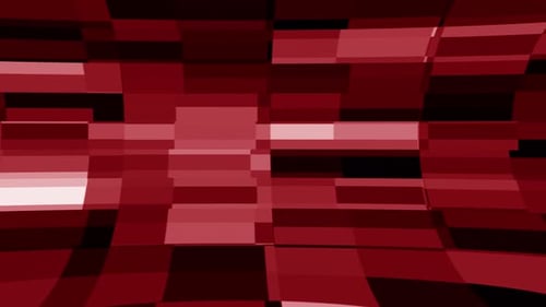 Dynamic Red Geometric Abstract Block Motion Background