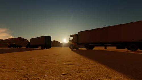 Off-Road Vehicle Carrying Significant loads and Escorts with the Truck