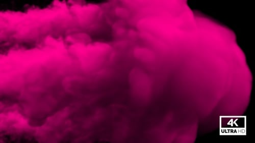 Violett-roter Rauchstrom in großem Maßstab