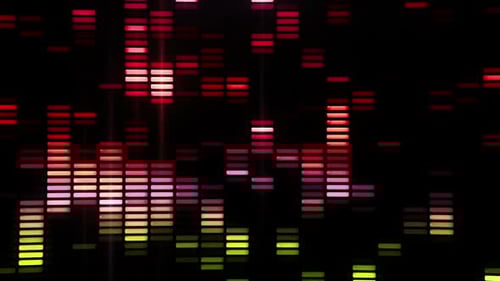 Equalizer Neon Lights Background