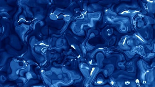 Fondo abstracto, agua, mármol brillante, animación líquida