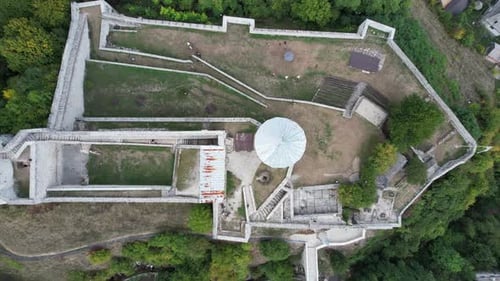 Aerial Stone Travnik Castle