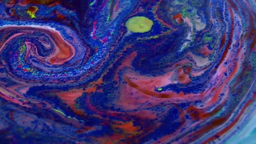 Colorful Abstract Swirling Liquids