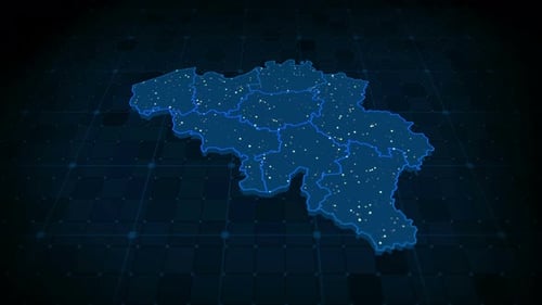Belgium Map 4k