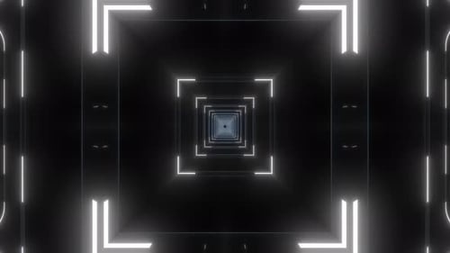 4k Black White Neon Pattern 18