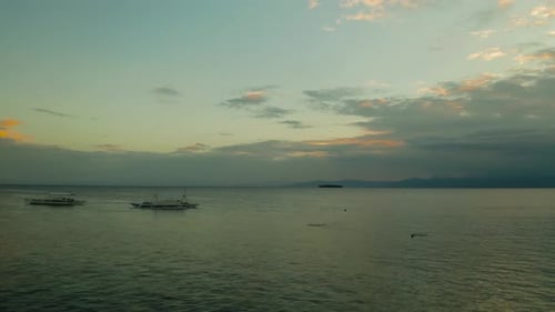Cloudy Sky Over the Sea During Sunset.
