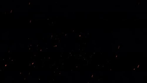Floating Natural Fire Sparks Overlay