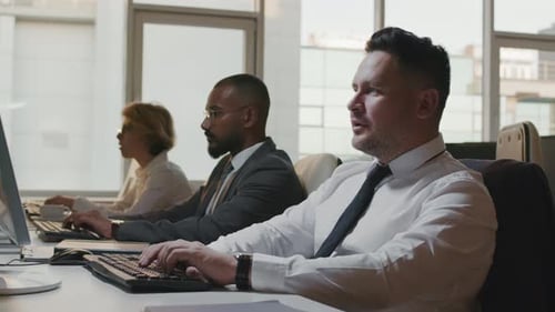 Financial Specialists Working In Office