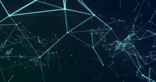 Animated Digital Connection Network Background