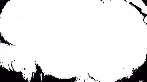 Abstract Ink Blots Spreading Across Frame