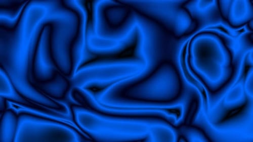 Abstract Blue Fluid Plasma Loop Background Animation
