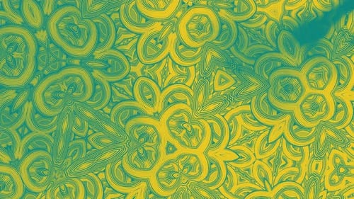 Dynamic Abstract Fluid Kaleidoscopic Background Loop