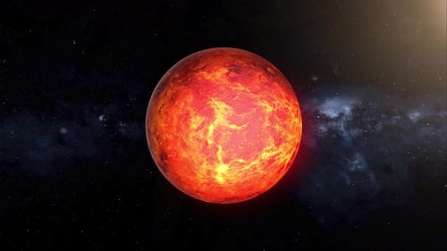 4K Venus And Milky Way Seamless Loop