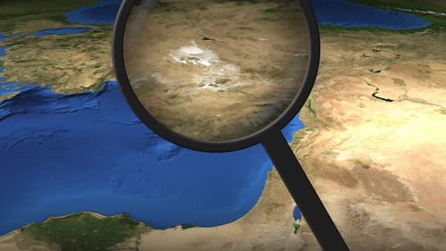 Magnifying Glass Finds Limassol City on the Map
