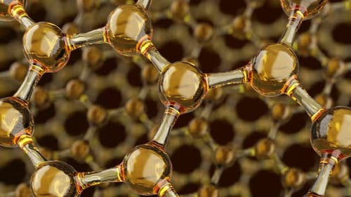 Abstract Graphene Molecular Structure Science Background Loop