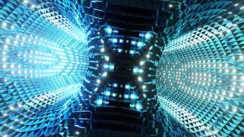 Rotated Ice Tunnel Net Vj Loop HD