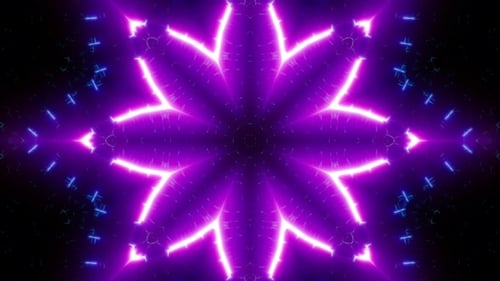 Abstract Vj Purple Neon Light Loop 4K 06