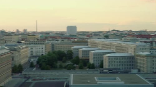 View of Berlin at sunset, Berlin, Germany