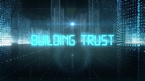 Skyscrapers Digital City Tech Word Building Trust