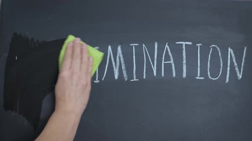 Hand Erasing Discrimination on Blackboard