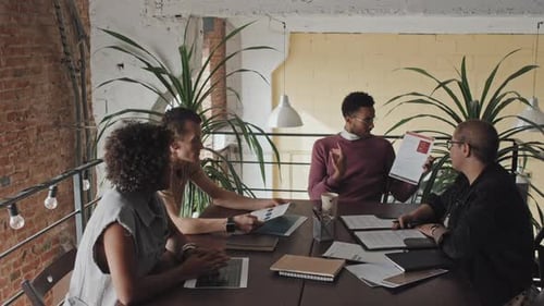 Réunion d'affaires du département de l'entreprise