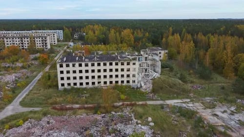Super Secret Soviet Abandoned Military Ghost Town Irbene in Latvia.