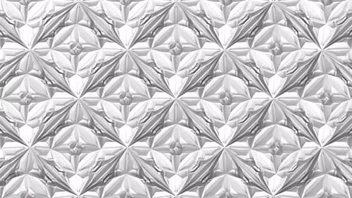 Abstrakte geometrische 3D-Kaleidoskop-Transformation