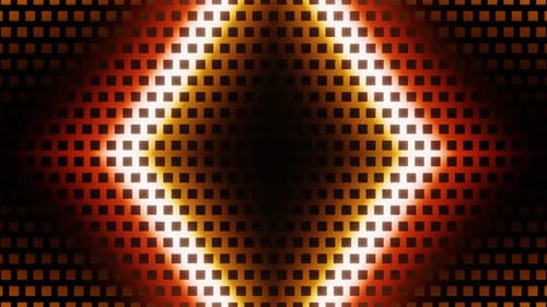 Moving in Different Sides Orange Arrows Vj Loop Animation