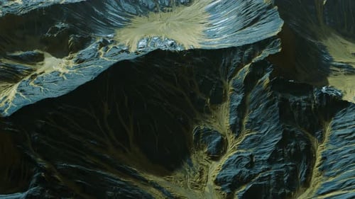 Blick auf die fremde Planetenlandschaft