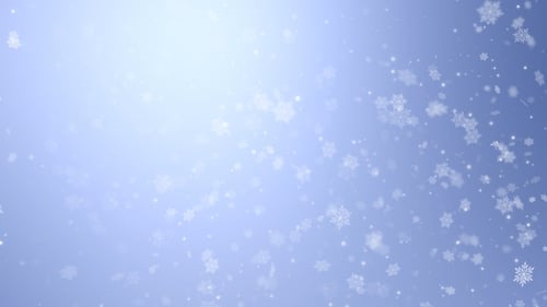 Animated Christmas Winter Snowflakes Background Loops