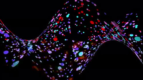 Dynamic Abstract Particle Wave Animation Background