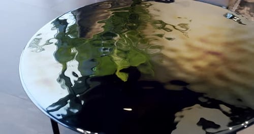 Abstract Reflection on Table Surface