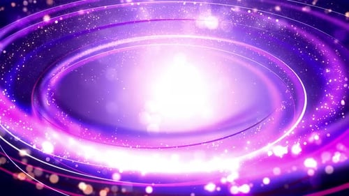 Abstract futuristic motion graphics spiral circles