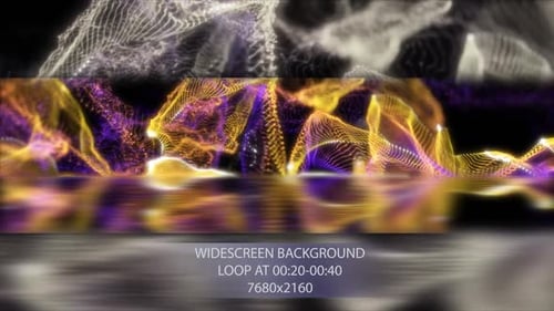 Color Party Waves Widescreen Background