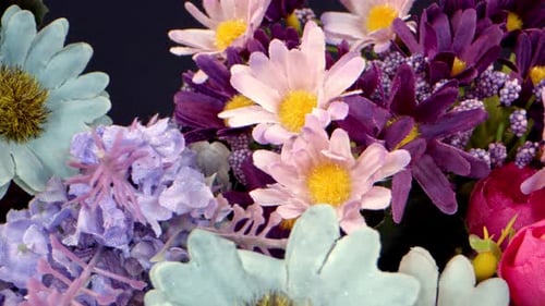 Colorful Bunches Of Imitation Flowers 3