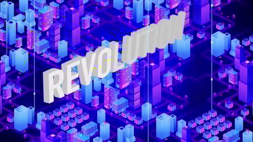 Digital Smart City Word Revolution