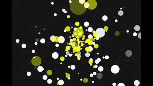 Abstract Dynamic Circles Bursting Movement Background