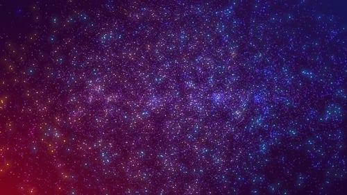 Graphiques animés d'arrière-plan, particule colorée animée