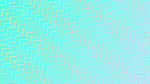 Seamless Loop of Animated Zigzag Lines with Colorful Gradient