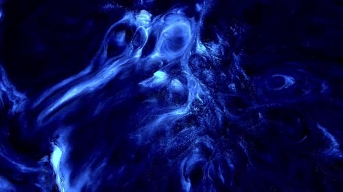 Abstract Blue Swirls and Cosmic Dust Background