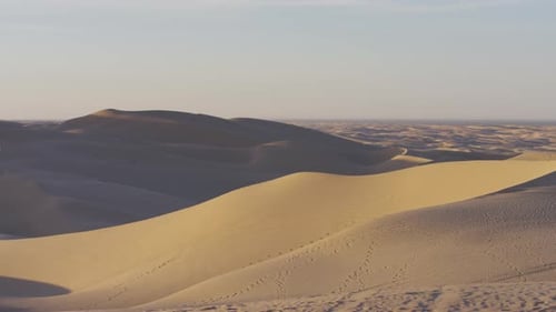 Panorámica a la izquierda de las dunas