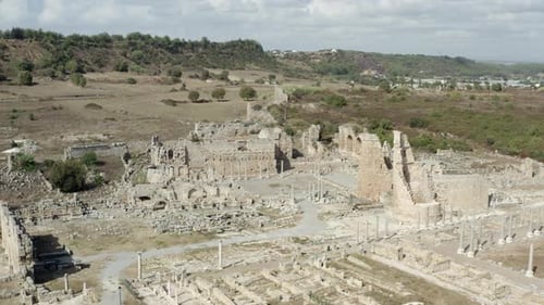 Drone Video of an Old Ancient Place