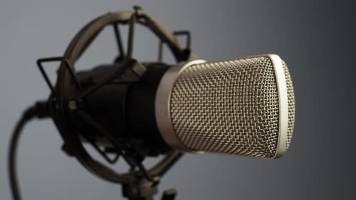 Studio Microphone Close Up