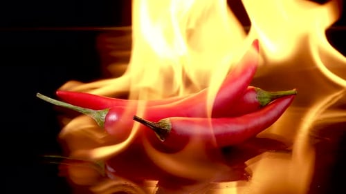 Red Chili Peppers on Fire