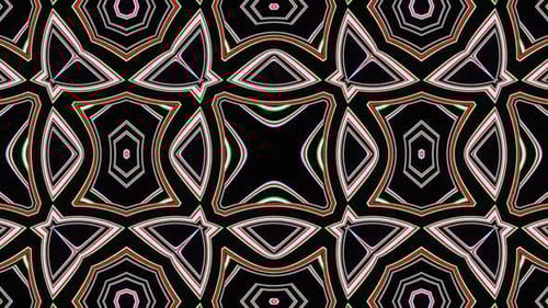 VJ Loop Kaleidoscopic Multicolored Looped Pattern