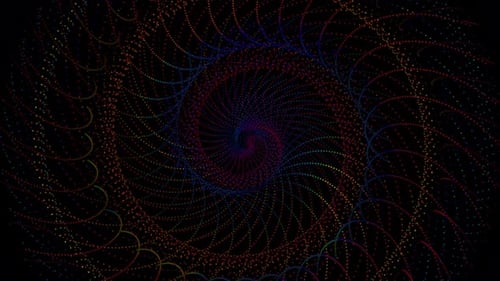 spiral colorful Particle