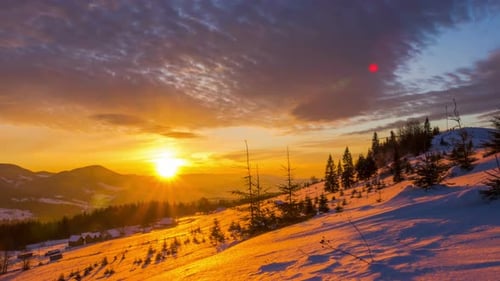 Sonnenaufgang über dem Winterberg