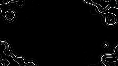 Abstract Topographic Frame Overlay